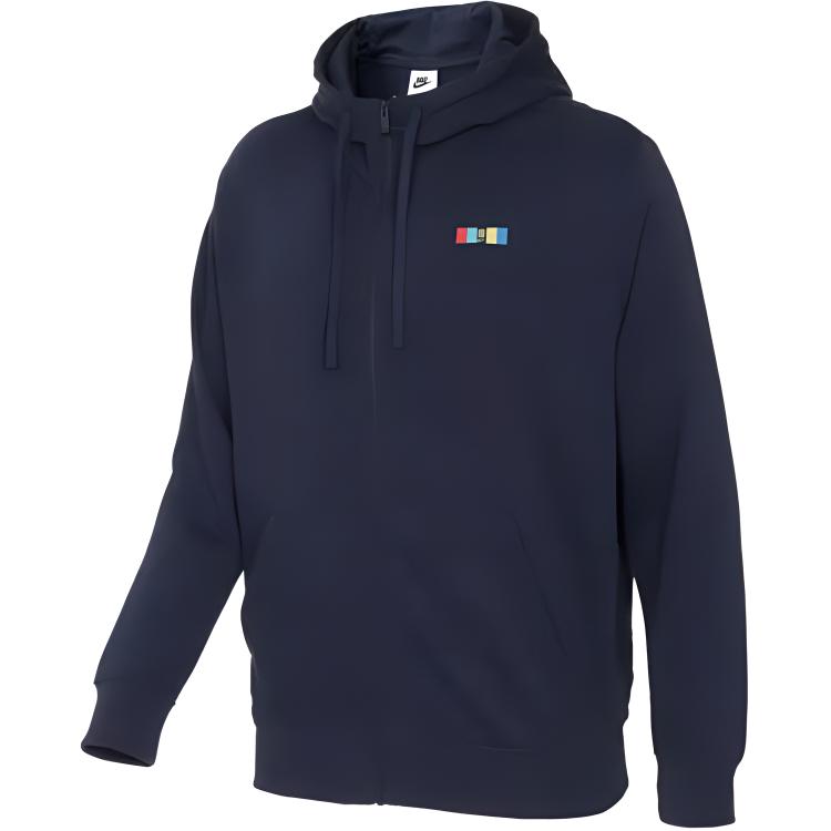 

Nike Solid Color Zipper Long Sleeve Hoodie Men hoodies Navy DM2970-451 XXL