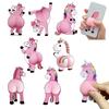 3D Horse Butt Anti-collision Sticker Cartoon Horse Decal Anxiety Stress Relief Butt Pinch Toy