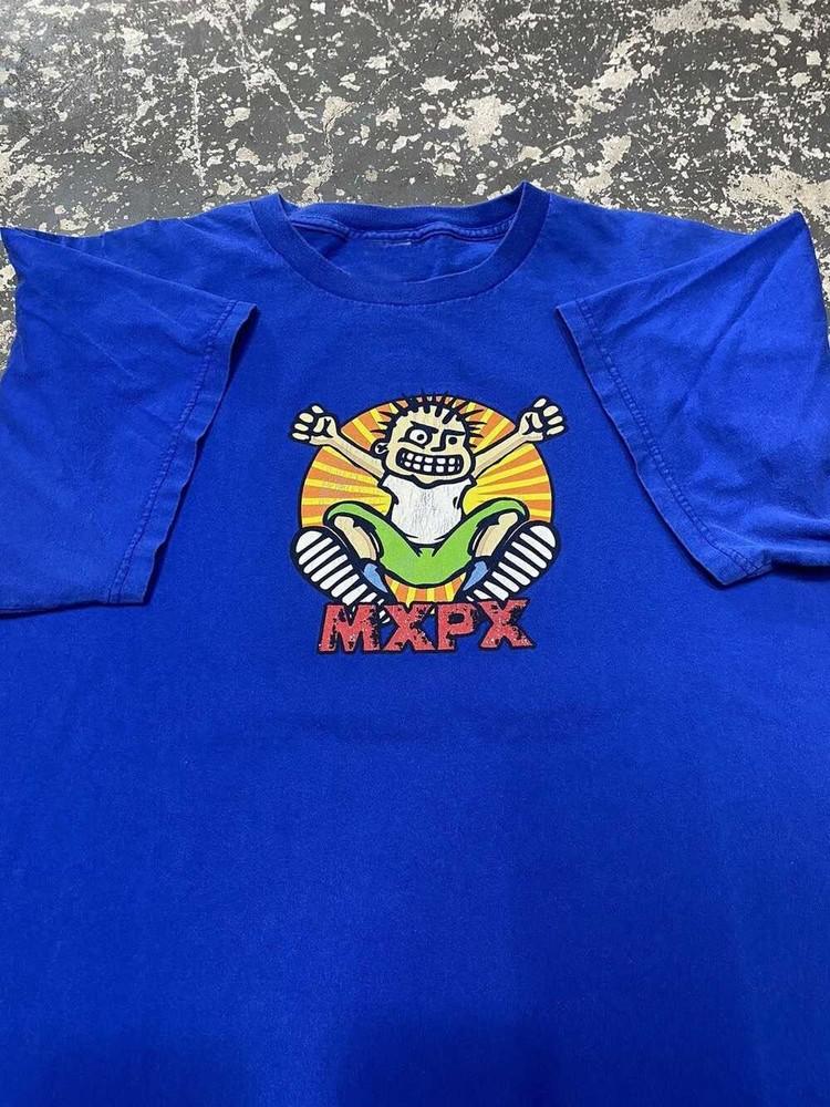 Винтажная панк-рок футболка MXPX Синяя Все размеры S-5XL Подарок для фанатов 8HRT2 Унисекс футболка XXXXL 1790₽
