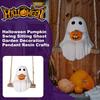 Halloween Pumpkin Swing Sitting Garden Decoration Pendant Resin Crafts