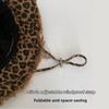 Leopard Print Women's Fisherman Hat Distressed Washed Mountaineering Hat  Outdoor Activities