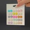 1Set Elegant Multi-Color Imitation Pearl Stud Earrings Korean Charm Ball Bead Earrings Women Trend Party Wedding Jewelry Set