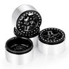 YEAHRUN 4pcs Aluminum Alloy Beadlock 2.2 inch Wheel Rims Hubs for Axial SCX10 Wraith TRX-4 1/10 RC Crawler Car Upgrade Part