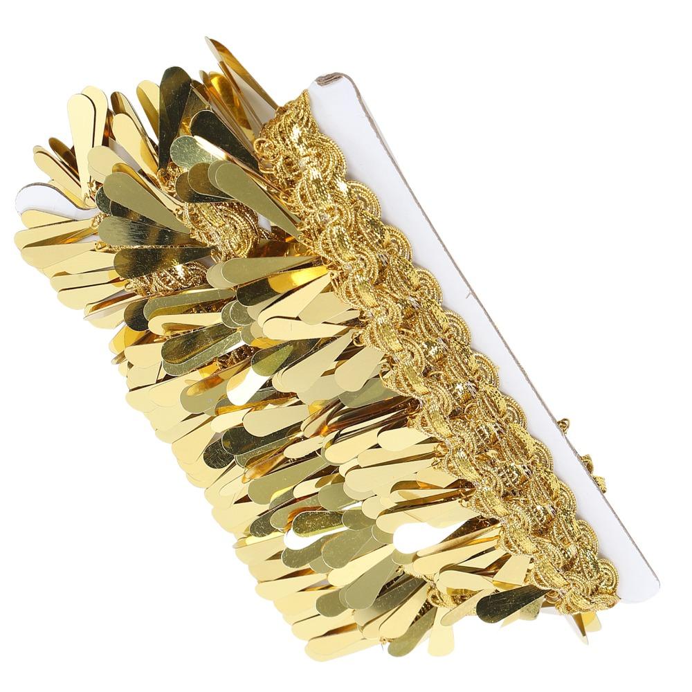 1pcs Braided Fringe Waist Chain Belt Polyester Sequin Tassel Trim Sequin Fringe Trim  DIY Crafts