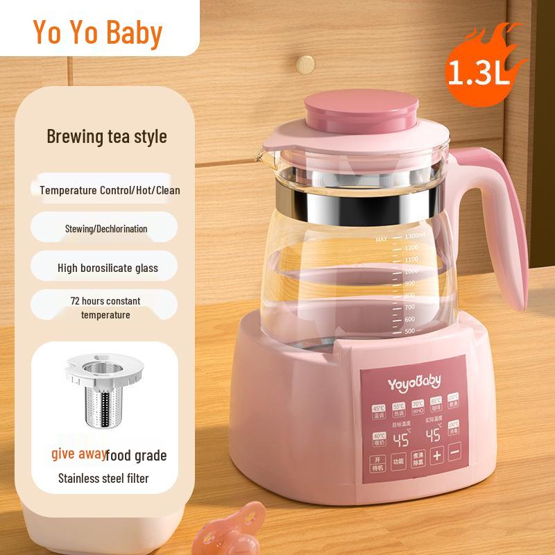 New Model Electric Kettle: Constant Temp Glass Tea Maker & Insulated Kettle