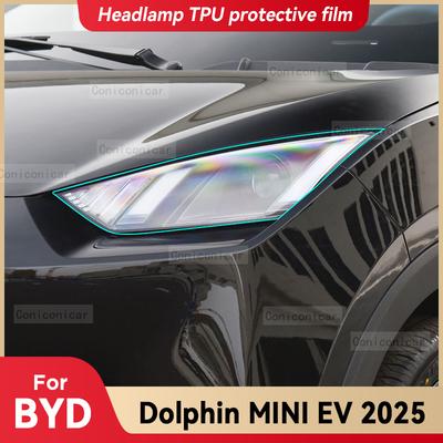 Per BYD DOLPHIN MINI EV 2025 Pellicola Protettiva TPU Trasparente per Fari Auto Adesivo Cambio Colore Tinta Luce Anteriore Accessori