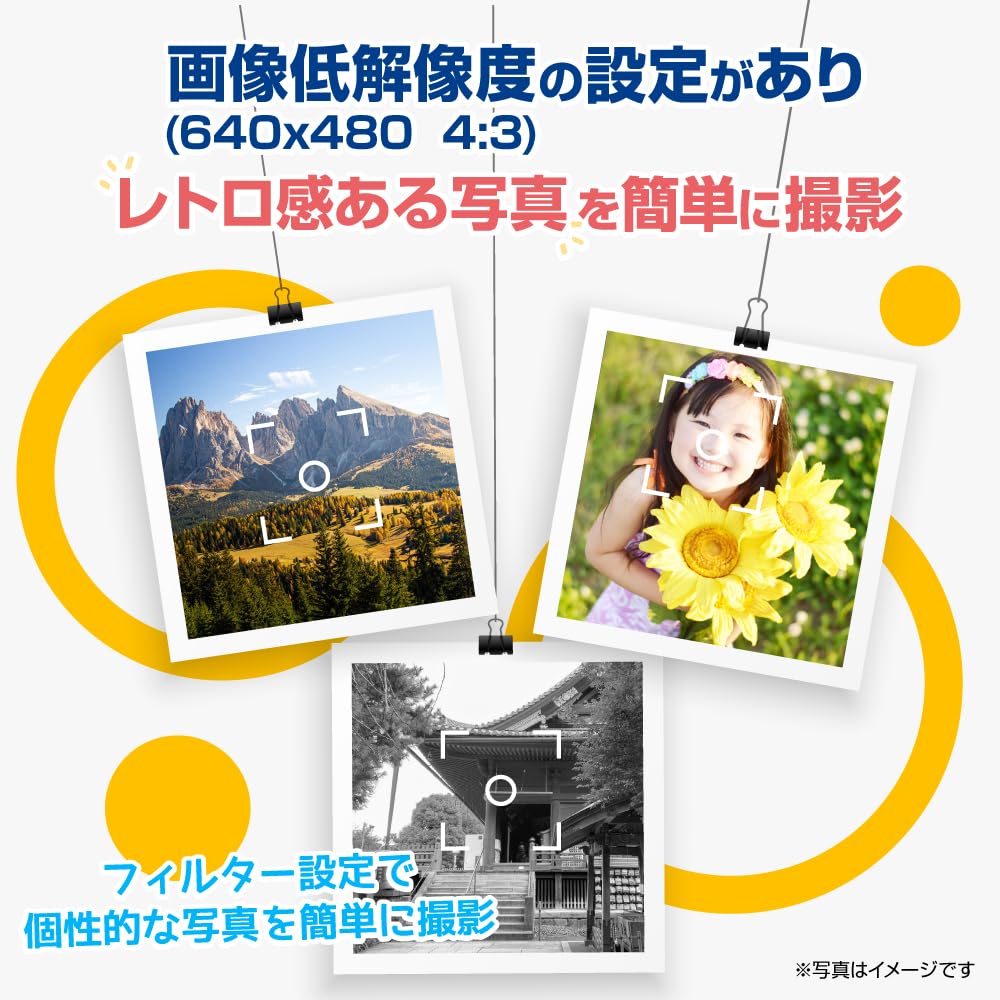 SACCONNECT Compact Digital Camera Approximately 13MP CMOS Smile IPS 16x Digital MicroSD Card Video Retro White Metering Continuous Slow Time Made In