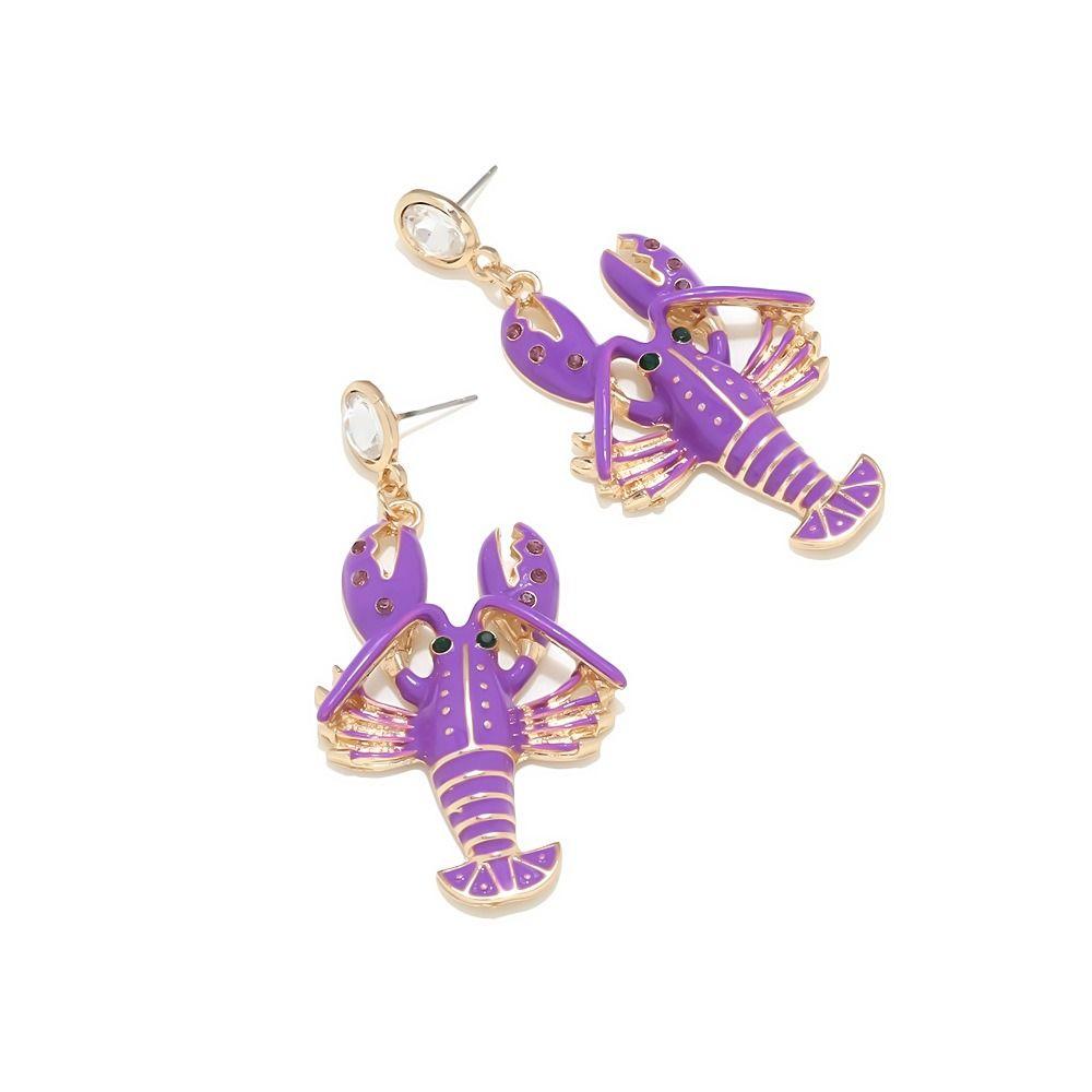 Vintage Enamel Stud Earrings Creative Bohemian Dangle Earring Temperament Lobster Earrings Holiday