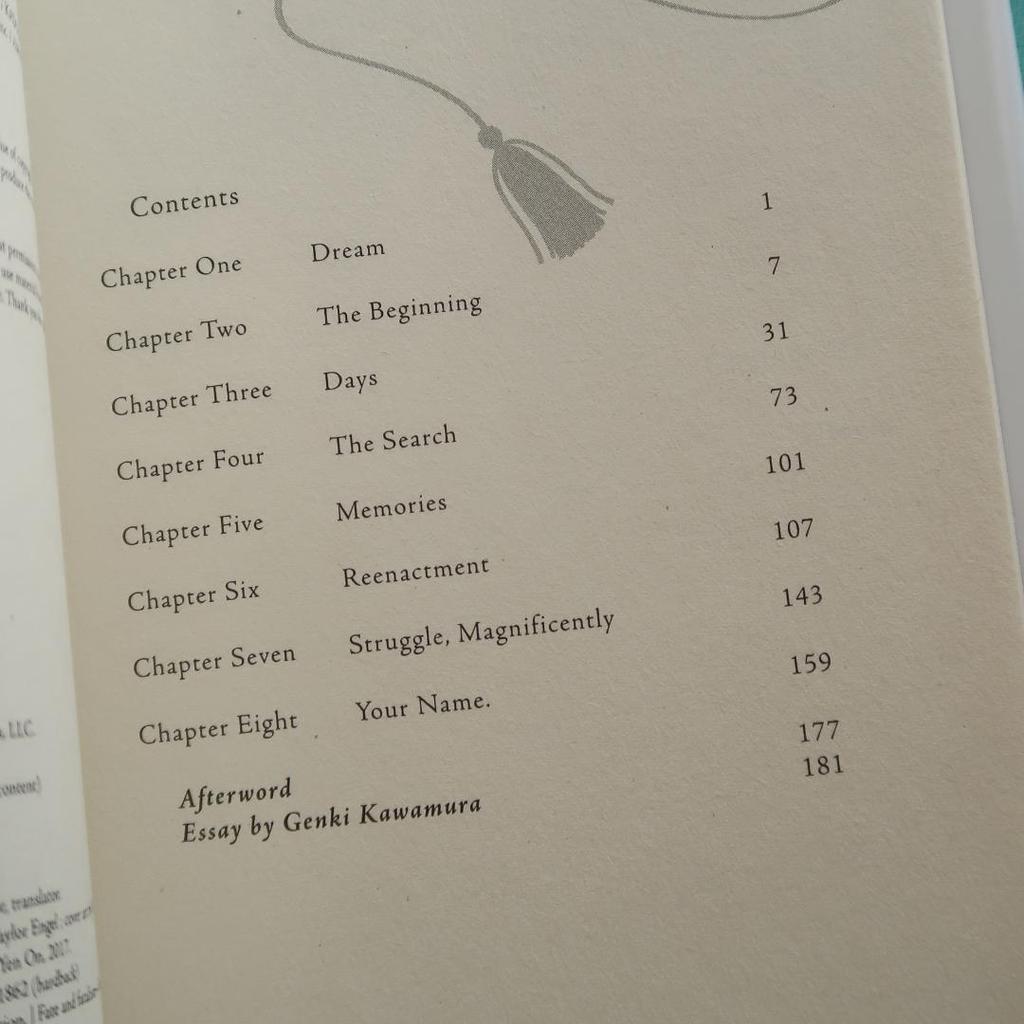 [USED] Foreign book: Your Name. (English version) by Makoto Shinkai