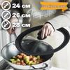 Tampa de Pote Universal de Silicone e Vidro Multitamanho: Anti-Queda, à Prova de Explosão para Vaporizador & Wok