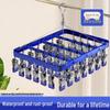 Aluminum Alloy Multi-Clip Drying Rack for Socks and Underwear