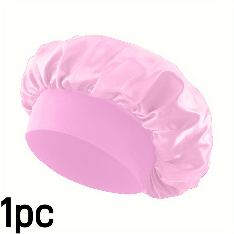4pcs/set Luxurious Satin Hair Bonnets Multipurpose Wide Elastic Turban for Beauty Sleeping & Bath Shower for Women Hair Care Cap