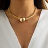 Collana Girocollo Corto con Catene Spesse e Palle Grandi per Donna Tendenza Collare Chunky sul Collo 2026 Accessori Gioielli Moda Femminile