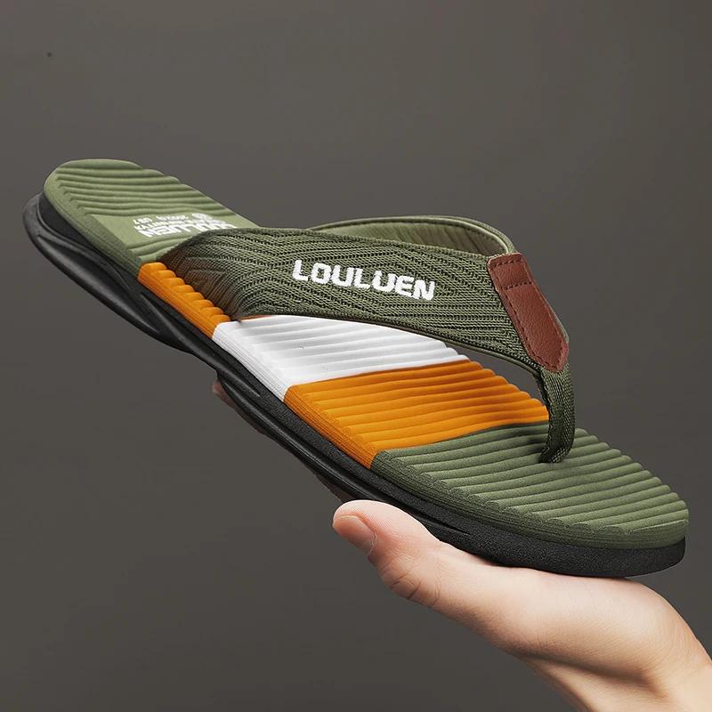 Infradito Estive Leggere da Uomo Ciabatte da Spiaggia da Uomo Casa Chanclas De Hombre Playa Ciabatta da Interno a Colori Infradito Abbinati Mocassini