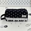 Met Handvat Piano Potloodtasje Kant Pen Tas Kawaii Stippen Potloodtasje Bureau Opberging