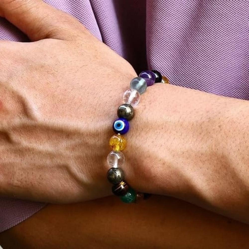 Crystal Bracelet for Students – Natural Gemstone Study Bracelet for Focus, Concentration & Motivation