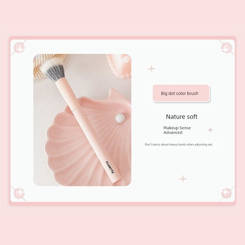 FLORTTE Peripheral Large Size Oblique Head Concealer Brush Blush