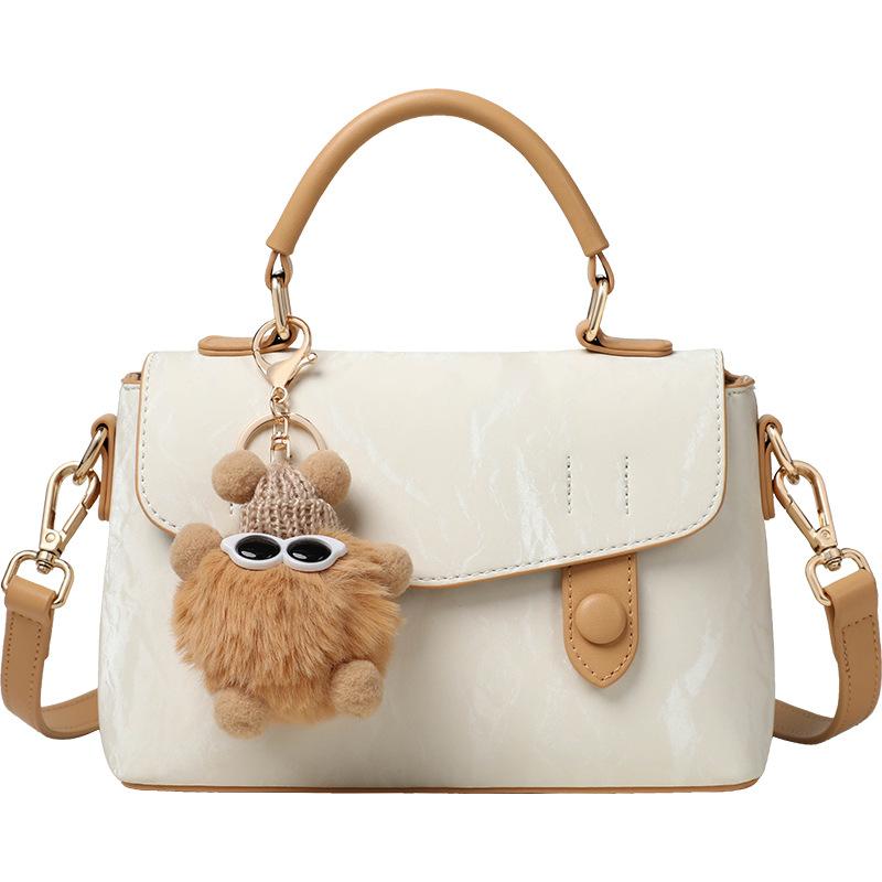 Summer Cowhide Cambridge Bag Fashionable Light Luxury One Shoulder Crossbody Bag Birthday Gift High End Feeling
