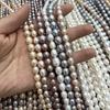 36cm Natural Freshwater Pearl Beads Strand 4-10mm Rice Pearls for Handmade Jewelry Making DIY Necklaces Bracelets Earrings Accessories, Luxury Gifts
