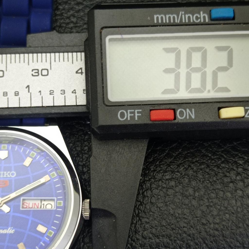 YENİLENMİŞ VINTAGE SEIKO 5 OTOMATİK JAPON ERKEK MAVİ KADRAN SAAT a434690-2