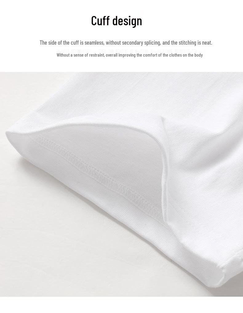 Custom Unisex Heavyweight Cotton Round Neck T-shirt with Short Sleeves and Logo Design