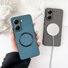 Magsafe Magnetic Plain Leather Case For Poco X7 Pro POCO X7 F6 Pro X6 Pro M6 Pro Poco C75  Cloth Wireless Charging Cover