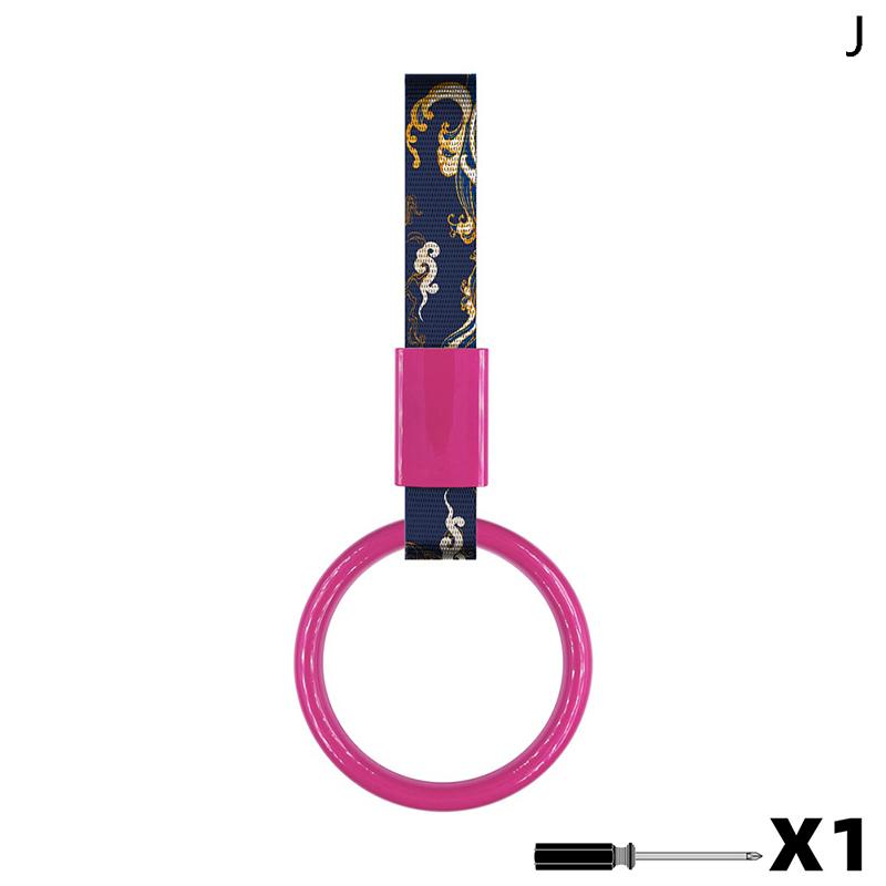 Car Hanging Decoration Heart Shape Auto Japanese Style Interior Pull ring Universal Charm Loop Automobile Accessories