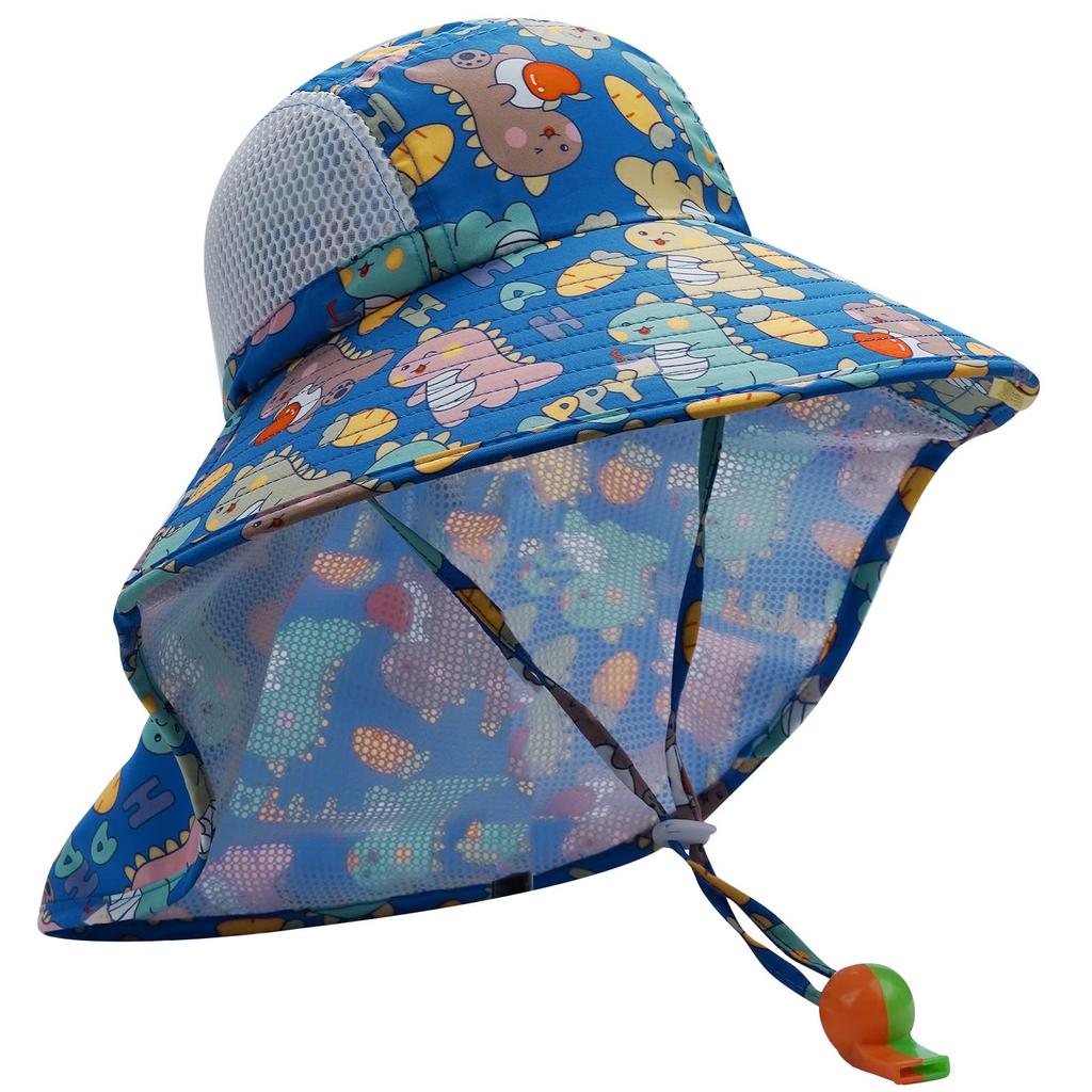 Croogo Baby Kids Sun UV Ponytail Hat for Girls and Adjustable UPF Wide Suitable for Girls and and Travel Hat, Protection, Boys, Drawstring, 50+, Brim,