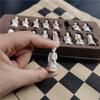 Chess Board Antique Chess Small Resin 28Cm/11Inch Qing Dynasty Chess Three Dimensional Character Design Entertainment Game