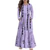 Girls' Maxi Dress Casual Holiday Dresses - Long Sleeve Dress With Pockets For 4-14Y