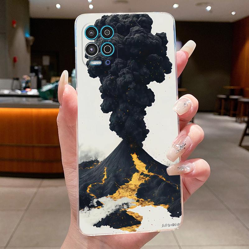 Phone Case For Motorola Moto G100 Soft Silicone TPU Transparent Viral Popular Panda Painted Casing Anti-scratch Slim Cover