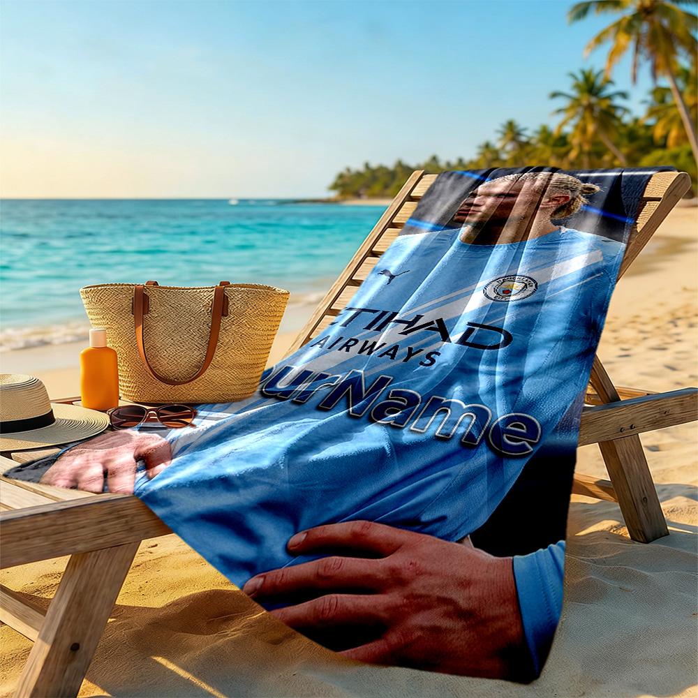 Epl Fan Artwork Customize Text Beach Towel Super Soft Microfiber Quickdry Fabric Perfect for Traveling Yoga Camping and Swimming