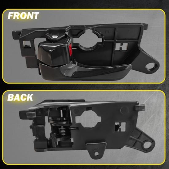 Interior Door Handle For 08-10 Sonata Hyundai Front Left Side Textured Black