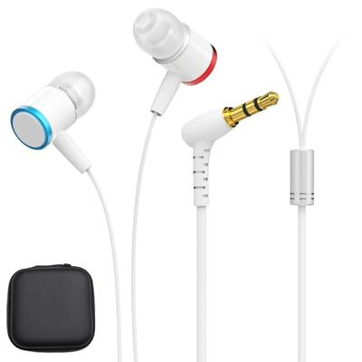 In Ear Headphones Noise Isolating Earbuds with Silicone Ear Caps for Q 3 Enhances 3D 360 Sound Experience