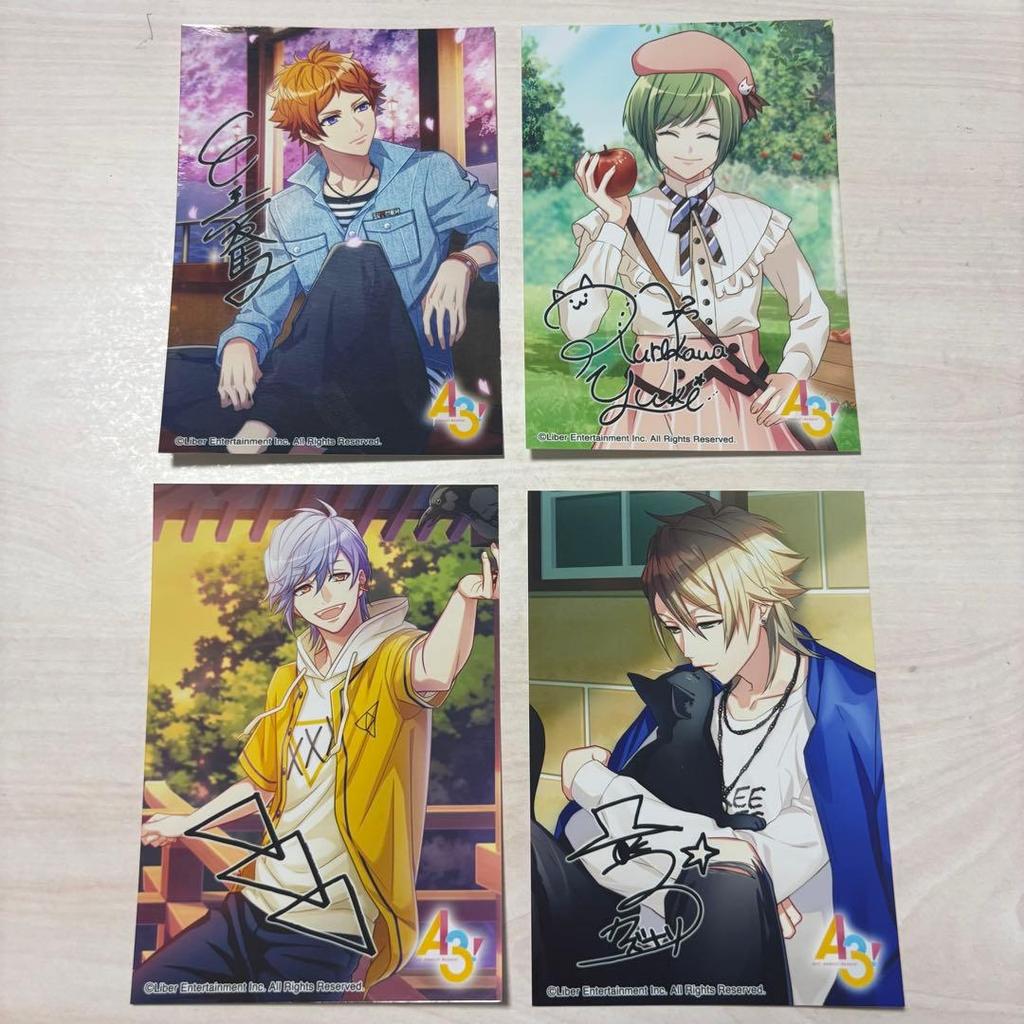 [USED] A3! Bromide Collection Semi-Complete with Bonus Bookmark