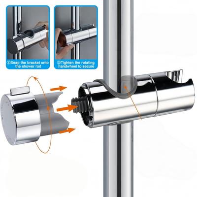 18-25MM Shower Rail Slide Adjustable Showerhead Plastic Wear-reistant Holder 360 Degree Rotation No Burr Different Hole