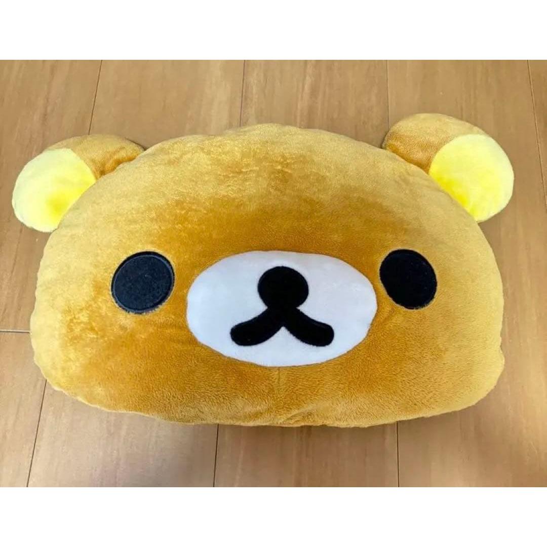 Good condition Rilakkuma Rilakkuma face cushion stuffed toy