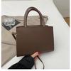 Minimalist Style Faux Leather Shoulder Bag, Simple Zipper Crossbody Purse for Women CLE