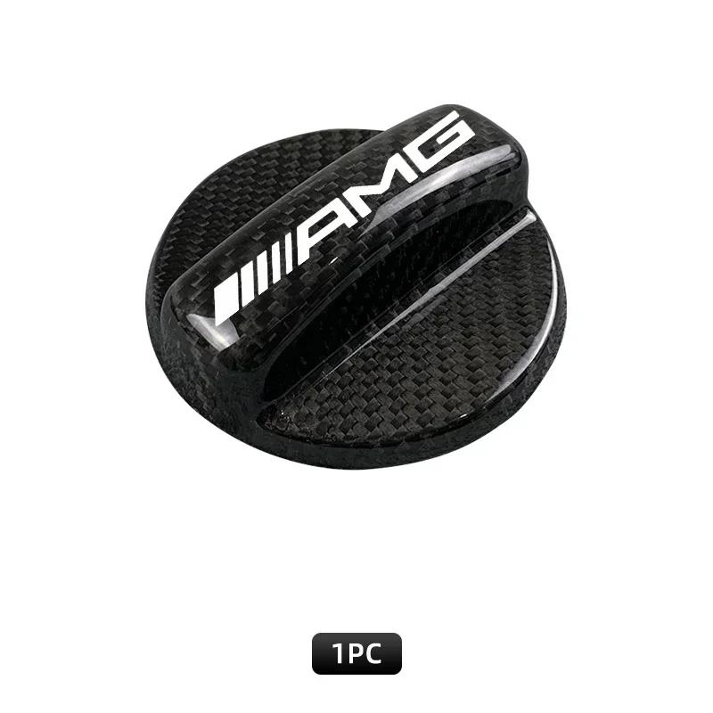 

Real Carbon Fiber Gas Fuel Tank Cover Oil Filler Dustproof Cap For Mercedes Benz AMG A B C E S V Class W201 W210 W108 W205 W203