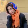 Knit Strap Ear Muffs for Women Warm Ear Warmers Cold Weather Ear Protective Furry Ear Covers for Outdoor Photo Earmuff