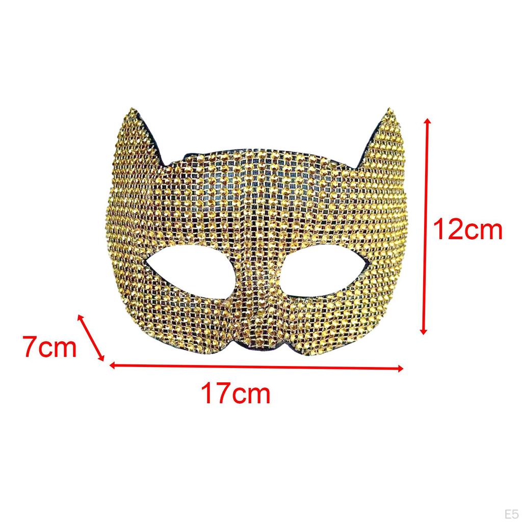 Cat Mask Animal Cosplay Clothes Decoration Dress up Eyemask Half Face for Costume