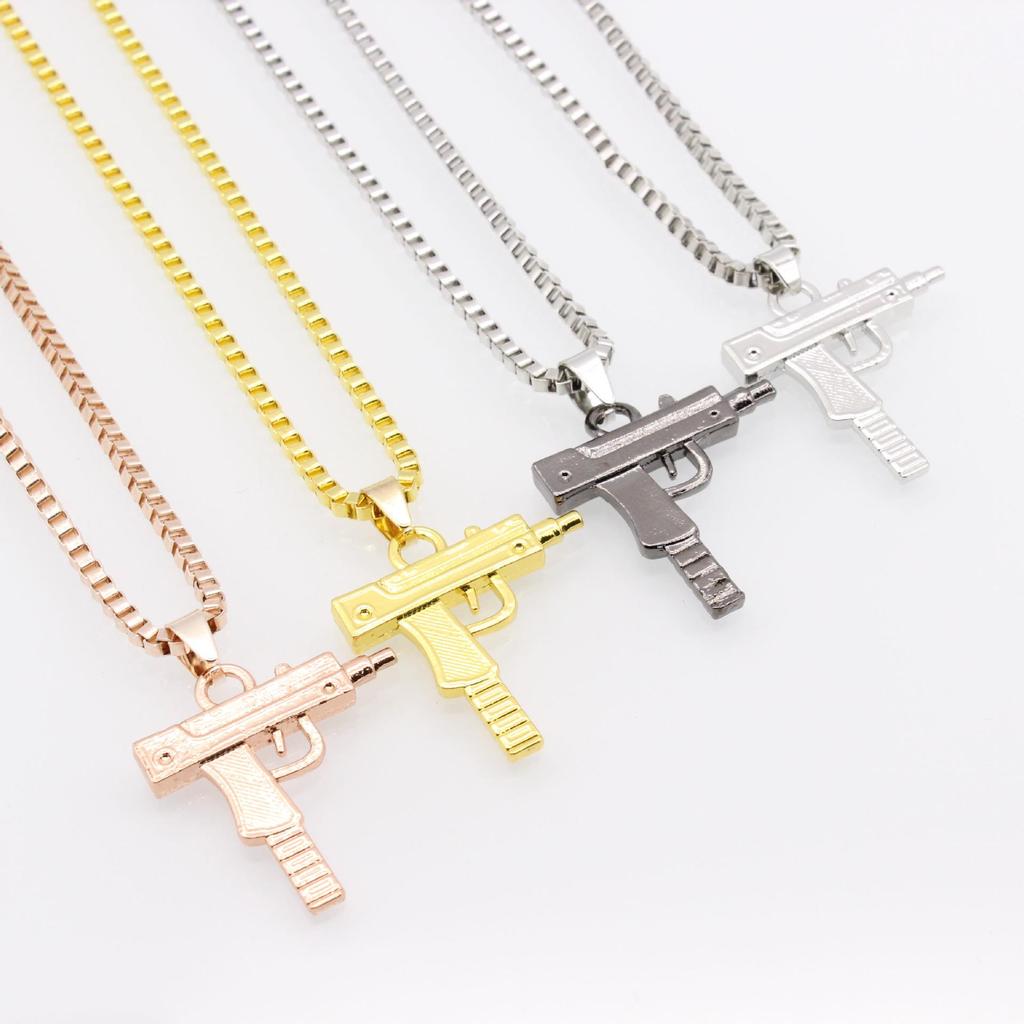 Pistol Toy Gun Necklace & Sweater Chain