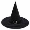 Halloween Kids Witch Hat For Boys Girls Women Star Print Witch Hat Decoration Witch Accessories Black