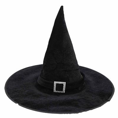 Halloween Kapelusz Czarownicy dla Dzieci Chłopców Dziewczynek Kobiet Kapelusz Czarownicy z Nadrukiem Gwiazd Dekoracja Akcesoria Czarownicy Czarny