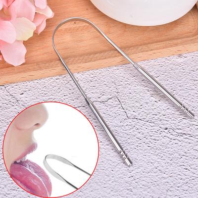 Stainless Steel Tongue Cleaner – Dental Care Tool for Effective Oral Hygiene and Mouth Maintenance