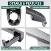 Chrome Car Exterior Outside Door Handle Front Rear Left Right for Hyundai Elantra 2007 2008 2009 2010 2011 2012 82651-2H010 LHD