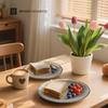 ZISIZ 11-inch White Deep Round Bone China Plate