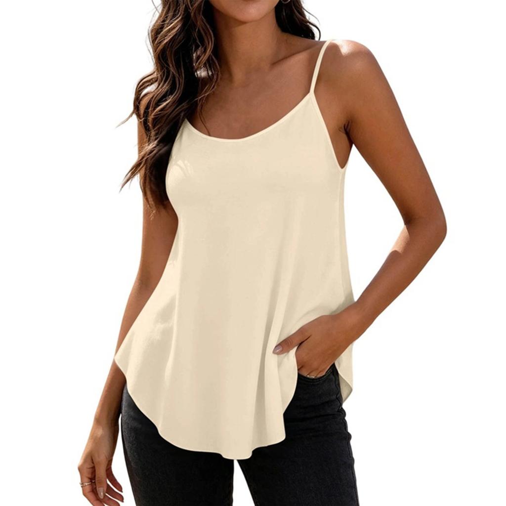 Women's Color Cutout Camisole Tank Top for Casual Daily Wear