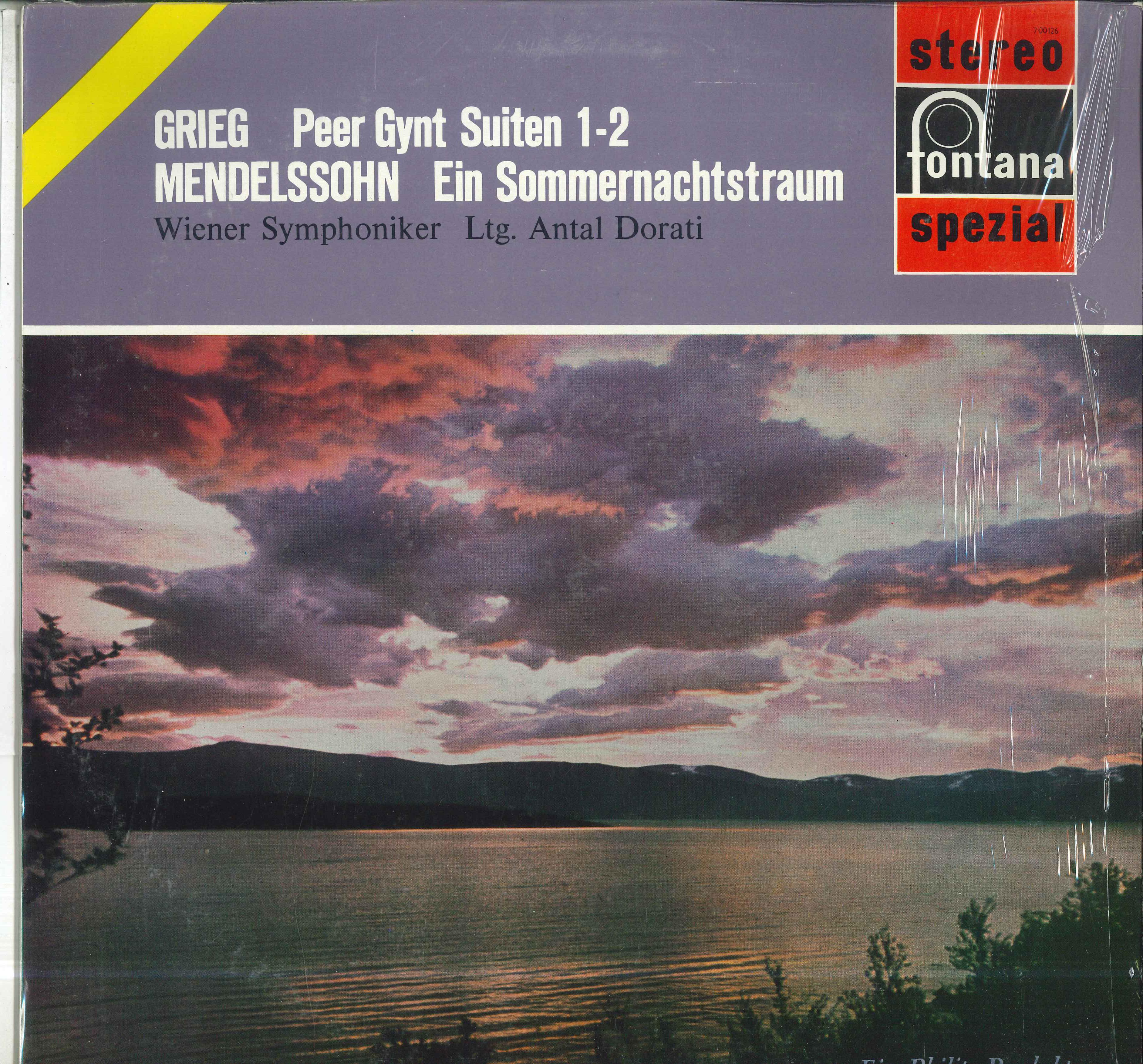 

LP Record ANTAL DORATI WIENER SYMPHONIKER Grieg Aus Der Musik Zu Ibsens Peer 700126WGY FONTANA Netherland Classical Used