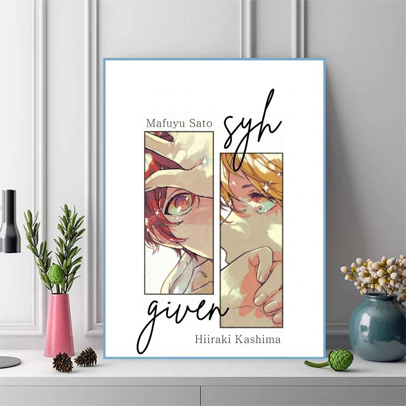 Given Anime 100% Round Full Drill 5D DIY Diamond Painting Embroidery Cross Stitch Rhinestone Décor